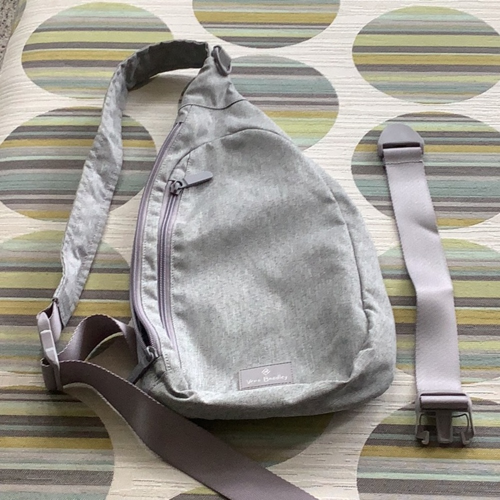 Vera Bradley Gray Sling Bag